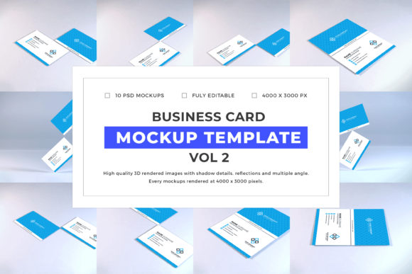 Business Card Mockup Bundle Vol 2: A Comprehensive Design Tool for Professionals
