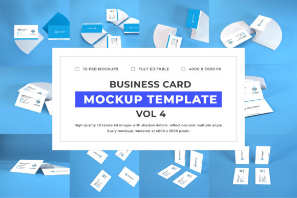 Business Card Mockup Bundle Vol 4: Streamline Your Design Workflow
