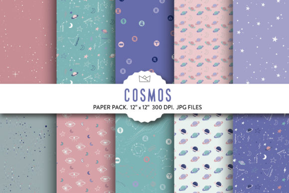 Explore the Cosmic Beauty of Cosmos Stars Digital Paper