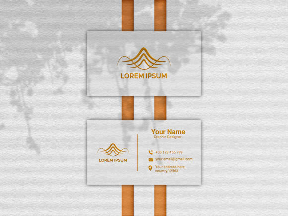 Luxury Business Card Mockup: Elevate Your Brand with Realistic Design Presentation