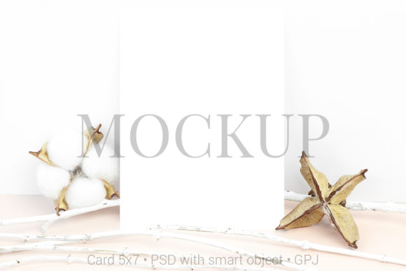 Mastering Visual Storytelling with the Mockup Card with White Branches