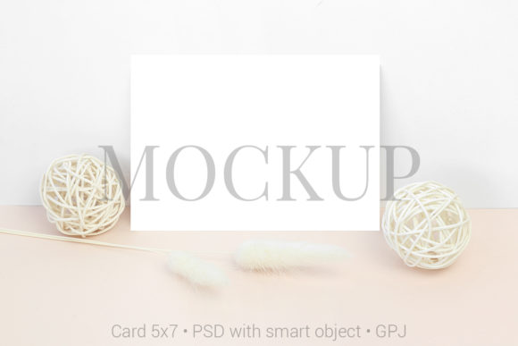 Mockup Card with Wooden Balls: A Versatile Tool for Creative and Professional Use