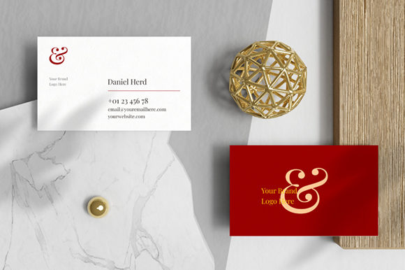 Professional Business Card Mockup: Elevate Your Brand with Style and Simplicity