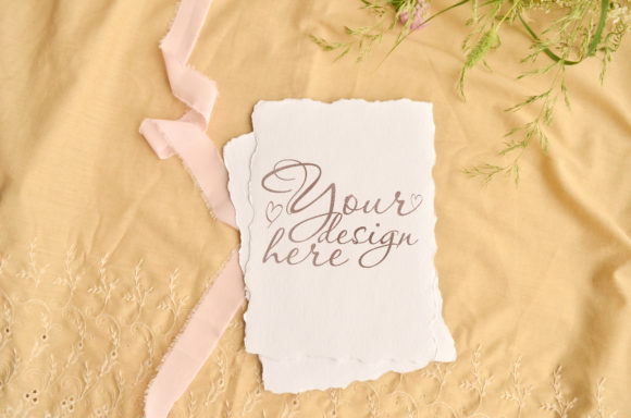 Stylish Greeting Card: Elevate Your Wedding Stationery with This Elegant Mockup